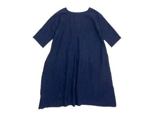 Atelier d'antan Bernardʥ٥ʡ Linen One-piece NAVY
