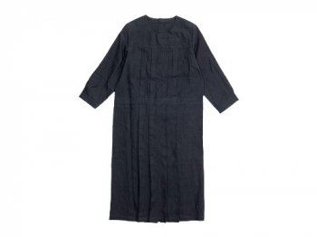 Atelier d'antan Cocteau（コクトー） tuck apron dress DARK GRAY