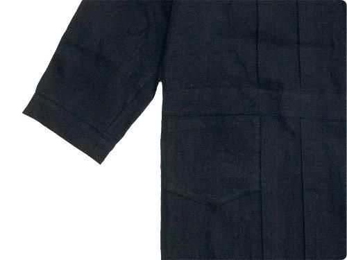 Atelier d'antan Cocteauʥȡ tuck apron dress BLACK