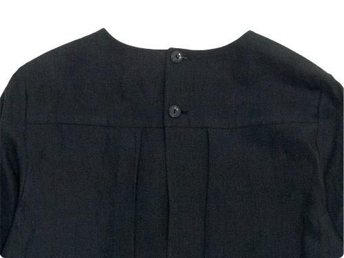 Atelier d'antan Cocteauʥȡ tuck apron dress BLACK