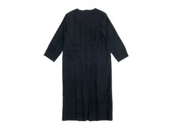 Atelier d'antan Cocteau（コクトー） tuck apron dress BLACK