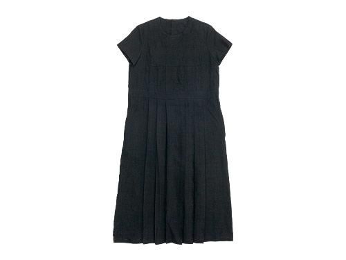 Atelier d'antan Dargelosʥ른 tuck one-piece BLACK