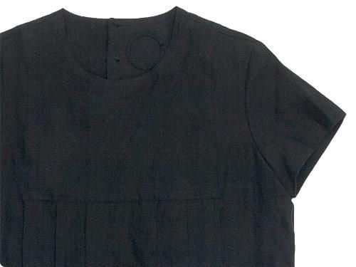 Atelier d'antan Dargelosʥ른 tuck one-piece BLACK