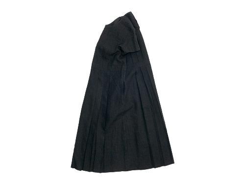 Atelier d'antan Dargelosʥ른 tuck one-piece BLACK