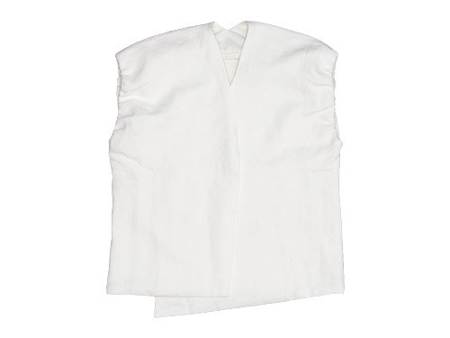 Atelier d'antan Grecoʥ쥳 linen vest WHITE