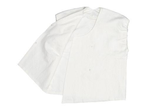Atelier d'antan Grecoʥ쥳 linen vest WHITE