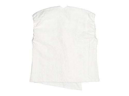 Atelier d'antan Grecoʥ쥳 linen vest WHITE
