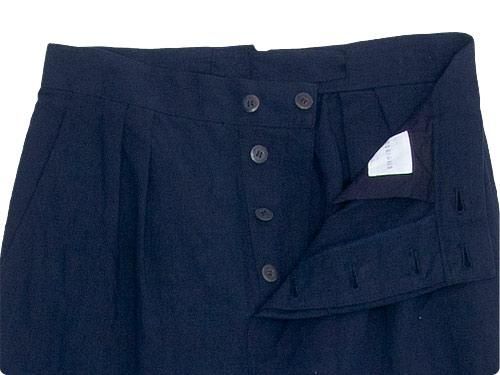 TOUJOURS（トゥジュー） Pleated Under Wear Pants NAVY
