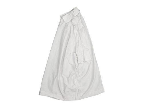 TOUJOURS Back To Front Half Roll Collar Dress SMOKE WHITE