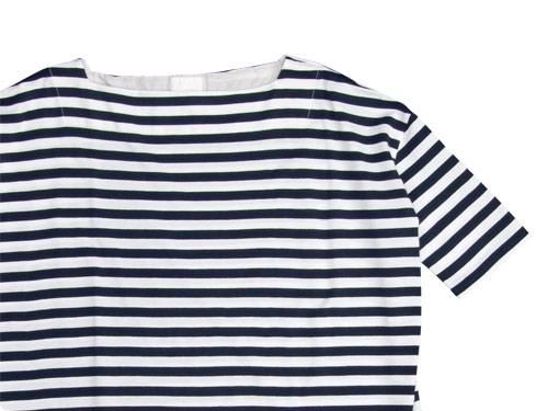 TOUJOURS（トゥジュー） Border Boat Neck Dress WHITE x NAVY