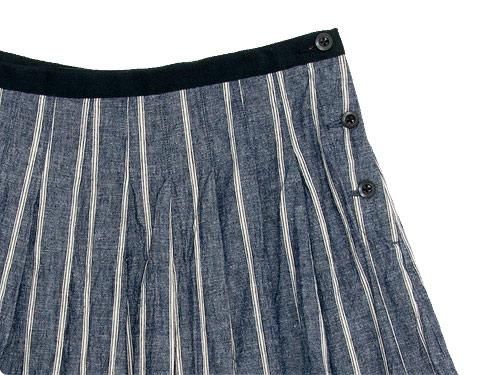 MHL. ROUTH COTTON LINEN SHIRTING SKIRT 123NAVY ̥ǥ