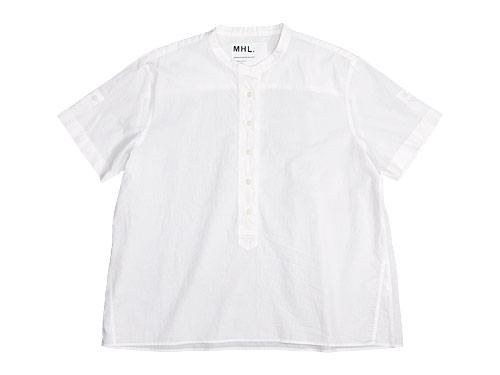 MHL. GARMENT DYE COTTON LINEN P/O SHIRTS