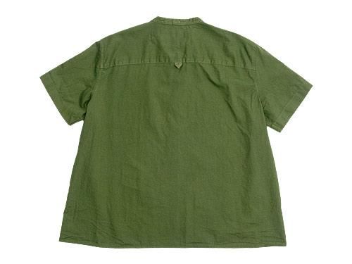 MHL. GARMENT DYE COTTON LINEN P/O SHIRTS 140DARK GREEN ̥ǥ