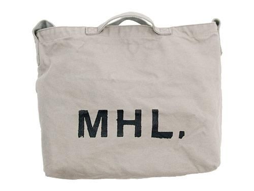 MHL. HEAVY CANVAS SHOULDER BAG  020GRAY 595171550