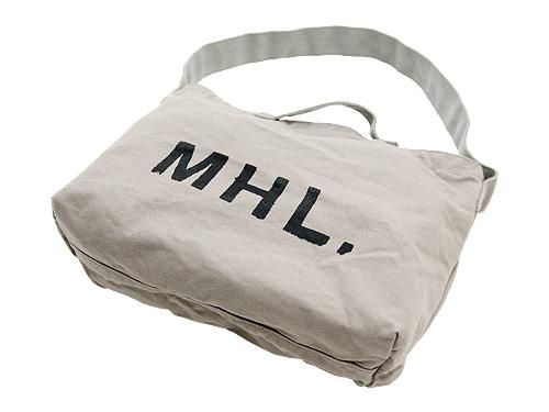 MHL. HEAVY CANVAS SHOULDER BAG  020GRAY 595171550