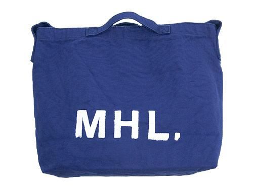 MHL. HEAVY CANVAS SHOULDER BAG  110BLUE 595171550