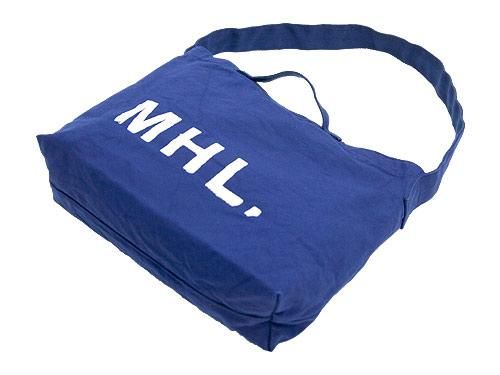 MHL. HEAVY CANVAS SHOULDER BAG  110BLUE 595171550