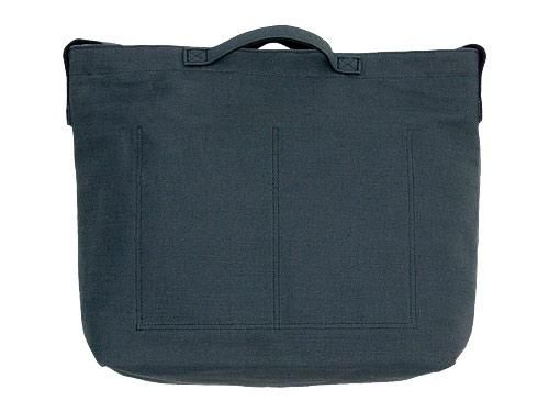 MHL. HEAVY COTTON JUTE CANVAS SHOULDER BAG  023CHARCOAL 595171554