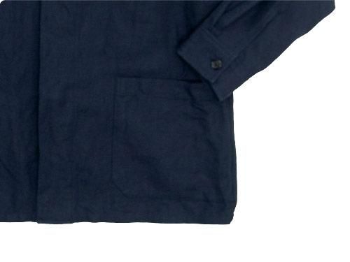 MARGARET HOWELL COTTON LINEN HERRINGBONE BLOUSON 120NAVY̥󥺡
