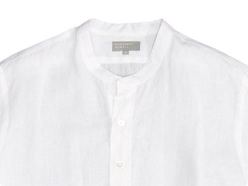 MARGARET HOWELL SHIRTING LINEN P/O SHIRTS 030WHITE ̥󥺡