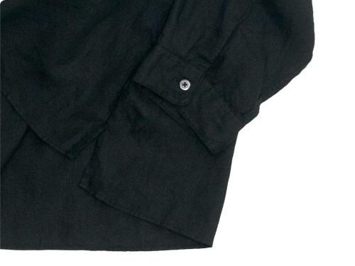 MARGARET HOWELL SHIRTING LINEN II NO COLLAR SHIRTS 010BLACK ̥ǥ