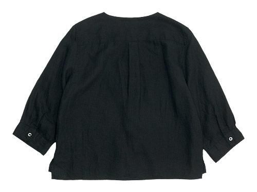 MARGARET HOWELL SHIRTING LINEN II NO COLLAR SHIRTS 010BLACK ̥ǥ