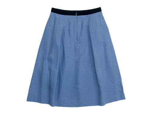 MARGARET HOWELL SHIRTING LINEN III SKIRT 113BLUE ̥ǥ