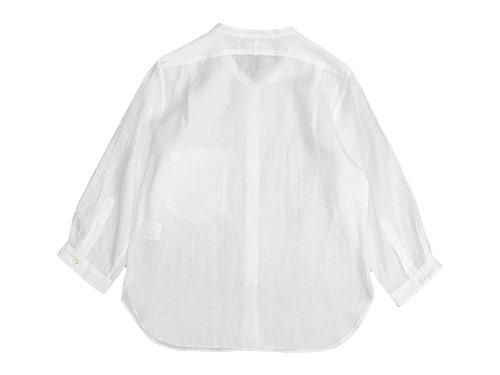 MARGARET HOWELL SOFT LINEN NO COLLAR SHIRTS 030WHITE̥ǥ