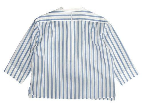 MARGARET HOWELL SILK COTTON BOLD STRIPE P/O SHIRTS 117BLUE STRIPE̥ǥ