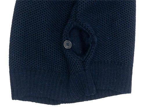 LE TRICOT DE LA MER SOLID WAIST COAT FRENCH NAVY