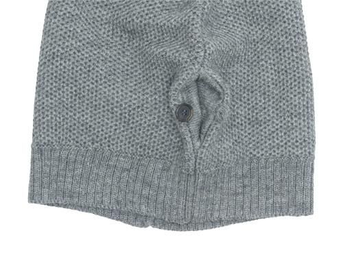 LE TRICOT DE LA MER SOLID WAIST COAT STEEL GRAY