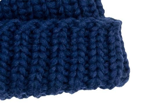 VICTORIA WOOLEN MILL PLAIN HAT INK NAVY