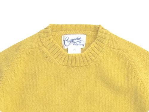 Charpentier de Vaisseau Shetland Crew Sweater YELLOW