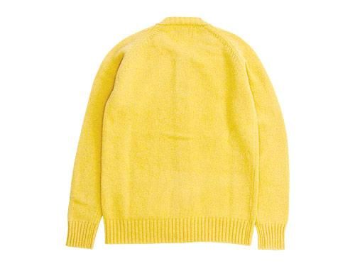Charpentier de Vaisseau Shetland Crew Cardigan YELLOW