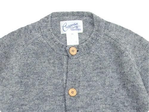 Charpentier de Vaisseau Shetland Crew Cardigan GRAY