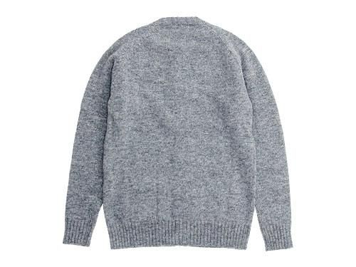 Charpentier de Vaisseau Shetland Crew Cardigan GRAY