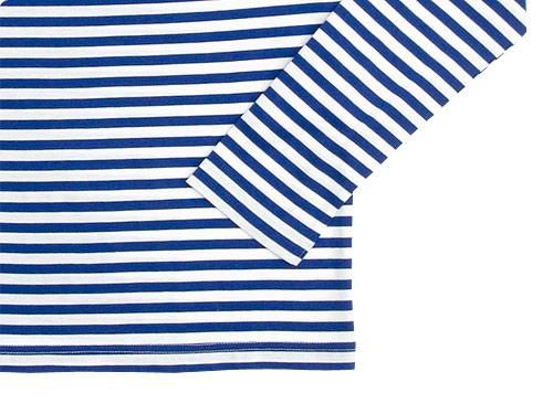 Charpentier de Vaisseau Middle Stripe Long Sleeve Tee BLUE x WHITE