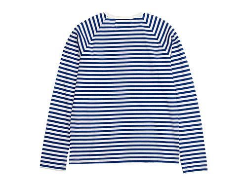 Charpentier de Vaisseau Middle Stripe Long Sleeve Tee BLUE x WHITE