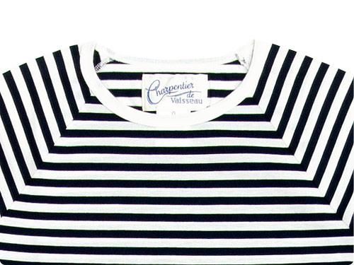 Charpentier de Vaisseau Middle Stripe Long Sleeve Tee NAVY x WHITE