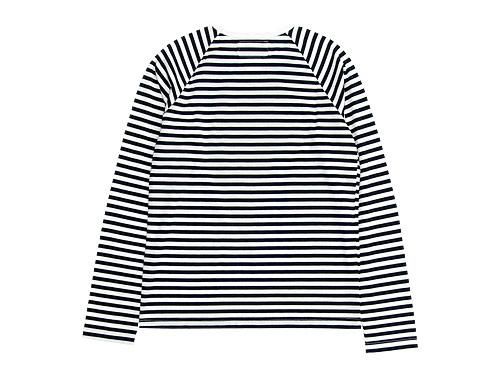 Charpentier de Vaisseau Middle Stripe Long Sleeve Tee NAVY x WHITE