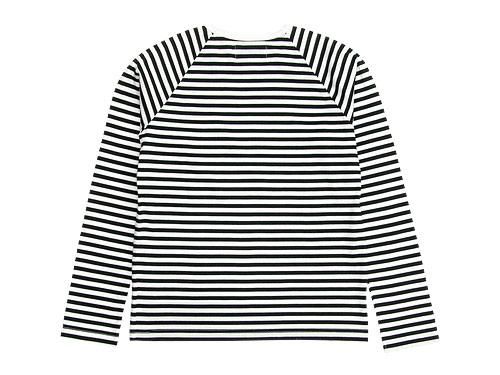 Charpentier de Vaisseau Middle Stripe Long Sleeve Tee BLACK x WHITE