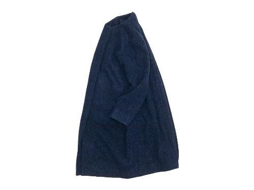 Atelier d'antan Seuratʥ No Collar Coat NAVY