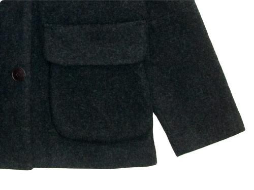 Atelier d'antan Clouetʥ롼 Round Collar Jacket Wool&Alpaca DARK GRAY