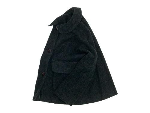 Atelier d'antan Clouetʥ롼 Round Collar Jacket Wool&Alpaca DARK GRAY