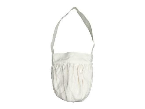 Atelier d'antan Carolʥ Round Bag Linen WHITE