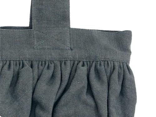 Atelier d'antan Carolʥ Round Bag Linen GRAY