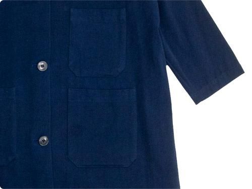 Atelier d'antan Godardʥ Cotton Coat NAVY