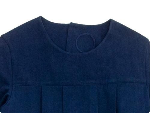 Atelier d'antan Cocteauʥȡ tuck apron dress NAVY