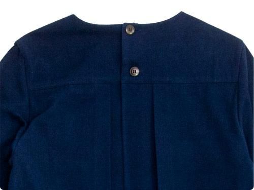 Atelier d'antan Cocteauʥȡ tuck apron dress NAVY