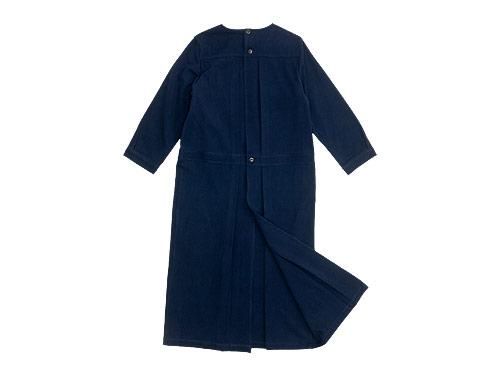 Atelier d'antan Cocteauʥȡ tuck apron dress NAVY